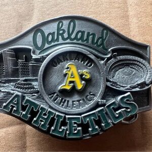 1988 Oakland Athletics 1 of 10,000 Pewter Belt Buckle